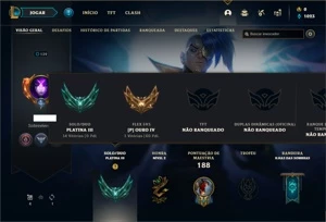 Conta Platina 3 com 72 Champs e 23 Skins - League of Legends LOL