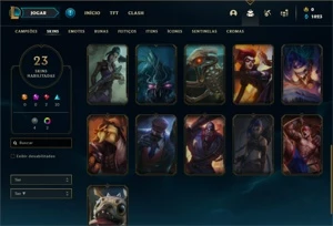 Conta Platina 3 com 72 Champs e 23 Skins - League of Legends LOL
