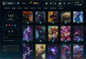 Esmeralda 3 com 150 Champs e 144 Skins + Ryze Triunfante - League of Legends LOL