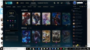 conta league of legends LOL
