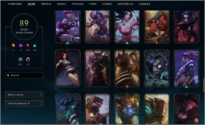 Diamante 3 Flex / Diamante Solo 4 / 89 Skins - League of Legends LOL