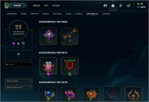 conta league of legends Gold 3 LOL