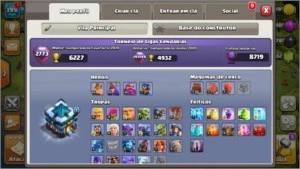 Varias contas clash of clans