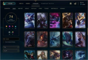 CONTA DE LOL 74 skins 98 champs - League of Legends