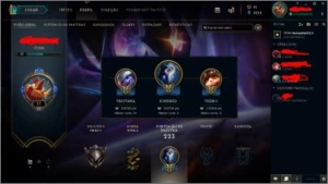 CONTA DE LOL 74 skins 98 champs - League of Legends