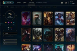 CONTA DE LOL 74 skins 98 champs - League of Legends