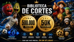 500.000 packs de vídeos + 50K de bônus monetização; anime, j - Vídeos e Cortes Cortes Virais