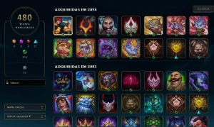 Conta Lol No Ouro Com 378 Skins , Com Valorant E Tft - League of Legends