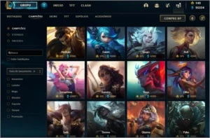 Conta Mestre Com quase 200 Skins - League of Legends LOL