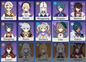 Conta genshin, com todos os personagens de nodkrai e benção - Genshin Impact