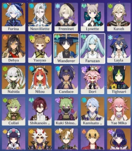 Conta genshin, com todos os personagens de nodkrai e benção - Genshin Impact