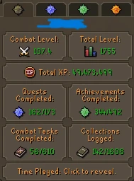 Conta Osrs End Game 1755 Ttl - Runescape