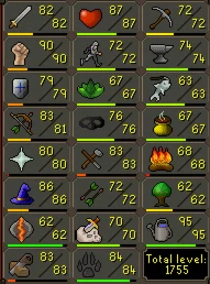 Conta Osrs End Game 1755 Ttl - Runescape