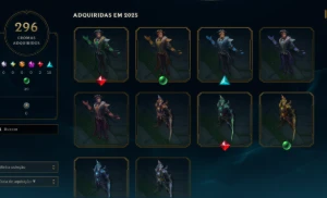 Level 740 | 424 Skins Full Champ | 296 Croma | Main Jg - League of Legends LOL