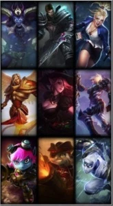 CONTA LOL PRATA III 44 CHAMPS BARATEZA - League of Legends