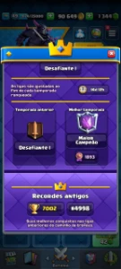 CLASH ROYALE /7500 Troféus/ MAIOR CAMPEÃO/ NVL 49 / 