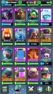 Conta lvl 10  4000+ troféus - Clash Royale