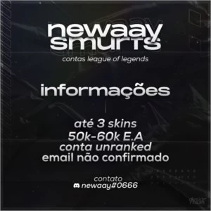 CONTA ACC SMURF LOL LEAGUE OF LEGENDS UNRAKED LEVEL 30