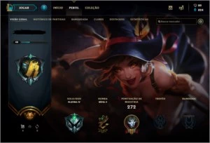Conta League of Legends Platina IV LOL