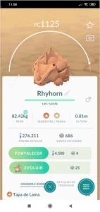 Rhyhorn shiny - Pokemon GO