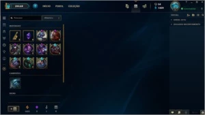 CONTA LEAGUE OF LEGENDS / 75 SKINS / 90 CHAMPS / PLATINA LOL