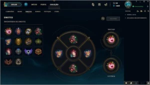 CONTA LEAGUE OF LEGENDS / 75 SKINS / 90 CHAMPS / PLATINA LOL