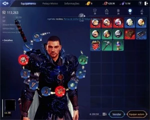Conta MIR4/ Guerreiro lvl 80 113K PD/ SERVIDOR SA2-61