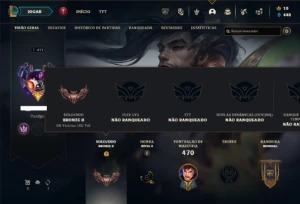 Bronze 2 com TODOS os champs e 182 Skins ( 150 Jogos ) - League of Legends LOL