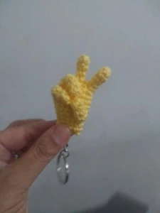 Chaveiro Melhor Possível em crochê - Artesanato e Personalizados