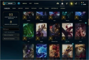 Conta unranked com Corki ovni e Kayle juiza - League of Legends LOL