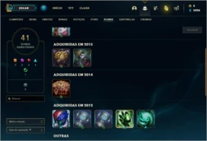Conta unranked com Corki ovni e Kayle juiza - League of Legends LOL