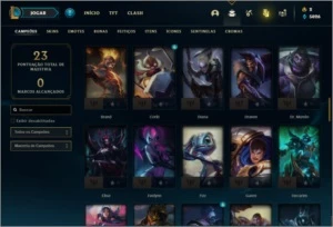 Conta unranked com Corki ovni e Kayle juiza - League of Legends LOL