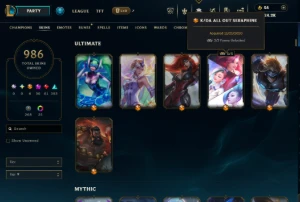 Conta Lol - 975 Skins - Riven Campeonato Com Borda - League of Legends