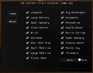 The Outlast Trials Hack  - Item ESP - Outros