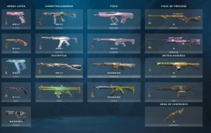 Conta valorant diamante 1 com varias skins