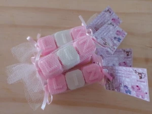 Sabonete 3 Letras com Tule - Artesanato e Personalizados