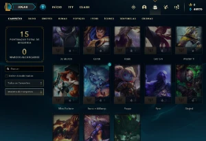 Conta PLATINA 4 - Win 77% - LOL (league of legends) ELOMOON