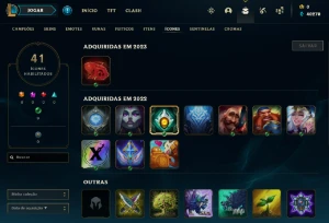 Conta PLATINA 4 - Win 77% - LOL (league of legends) ELOMOON