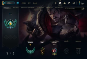 Conta PLATINA 4 - Win 77% - LOL (league of legends) ELOMOON