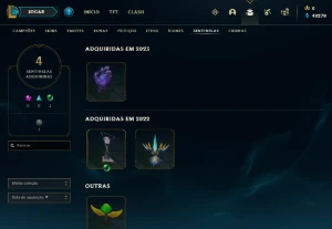 Conta PLATINA 4 - Win 77% - LOL (league of legends) ELOMOON