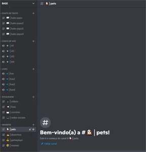 Servidor Discord Pronto - Redes Sociais