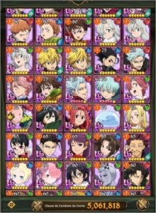 Conta 7DS 5M+ CC Com todas as colabs completas - Outros