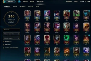 Acc Platina 3, borda diamante, todos champs, mais de 85skins - League of Legends LOL