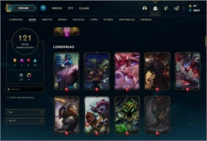 Conta Gold 3 Ex Platina 121 Skins 2 Ultimate - League of Legends LOL