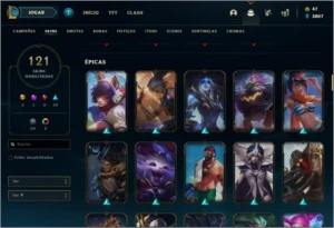 Conta Gold 3 Ex Platina 121 Skins 2 Ultimate - League of Legends LOL