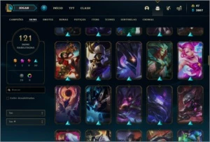 Conta Gold 3 Ex Platina 121 Skins 2 Ultimate - League of Legends LOL