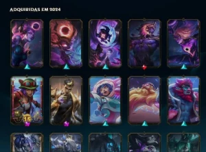 Lol 1710 Skins Jax Pax e TF pax todos os dados - League of Legends