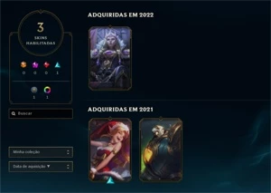 PLATINA 4 | 26 SKINS | 20 ESSENCIA MITICA | CONTA LOL - League of Legends