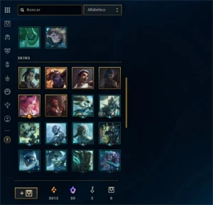 PLATINA 4 | 26 SKINS | 20 ESSENCIA MITICA | CONTA LOL - League of Legends