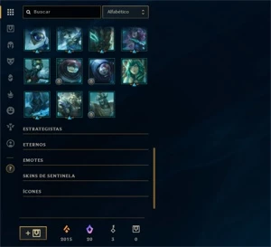 PLATINA 4 | 26 SKINS | 20 ESSENCIA MITICA | CONTA LOL - League of Legends